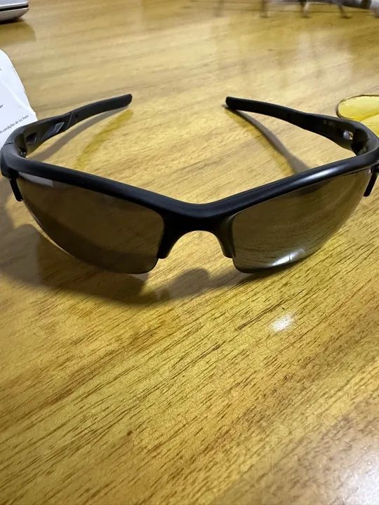 Óculos de Ciclismo Preto 3 Lentes 1 Polarizada - Foto 4