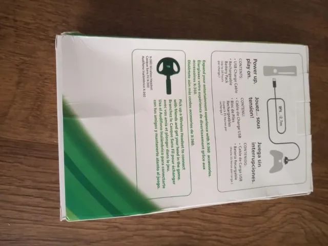 Kit bateria e cabo usb xbox 360 [novo]