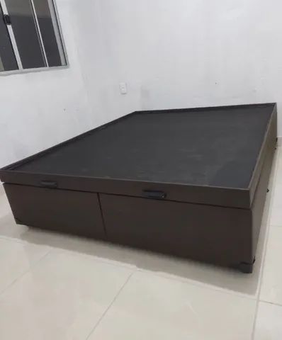 Cama Queen Com Baú 1,58X1,98