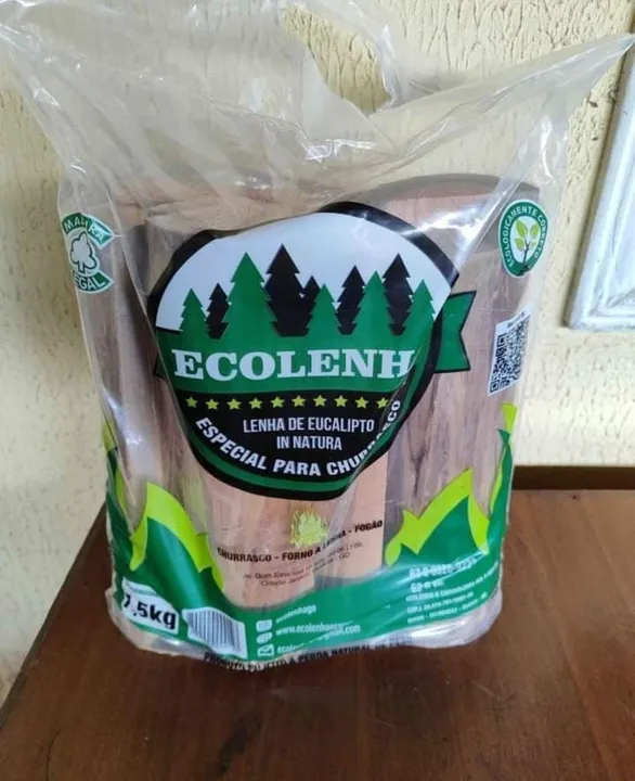 Lenha de eucalipto e frutíferas (Jaboticaba/maçã)