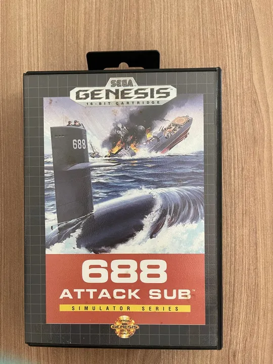 Jogo Sega Genesis 688 Attack Sub - Cartucho Original