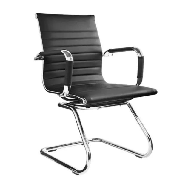 Cadeira Interlocutor Esteirinha Charles Eames OR-3301 Cor Preta Conforto Modelo 30401