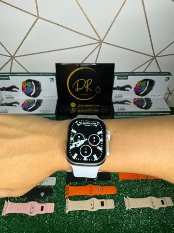 Lançamento KW5 ultra 9 série 2 Ultra 2024 com 3 Pulseiras + 2 brindes Case e Película 3D - Foto 3