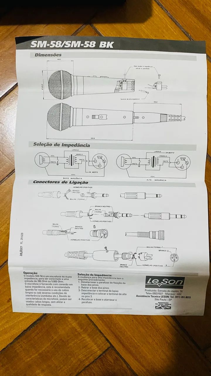 Microfone Le Son SM 58 P-4 Dinâmico Cardioide cor prata - Foto 3