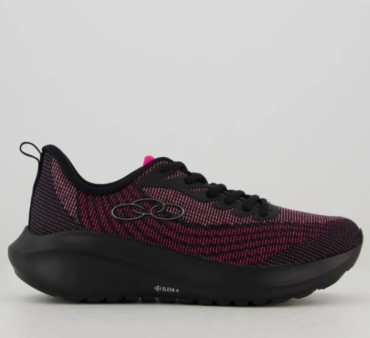 Tênis Olympikus Eleva + Feminino Preto e Rosa