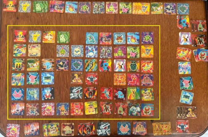 Coleção cartas Elma Chips Jo-ken-Pokémon Original - Hobbies e