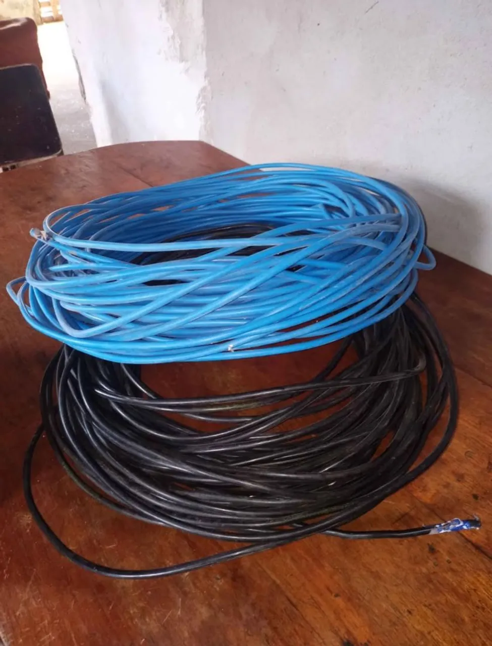 Cabos Elétricos - Azul e Preto 16mm aluminio