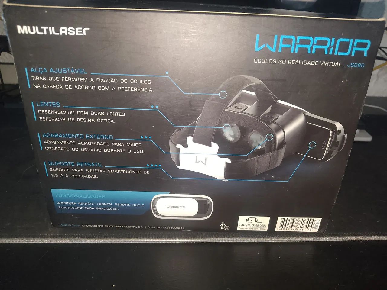 Óculos de realidade virtual para celular - Foto 2