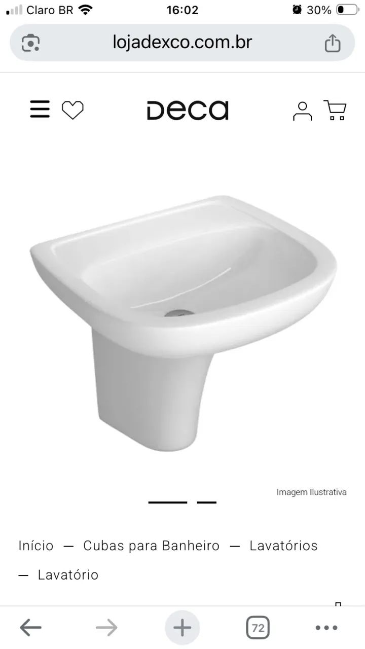 CUBA Deca - Conjunto coluna suspensa da Deca.