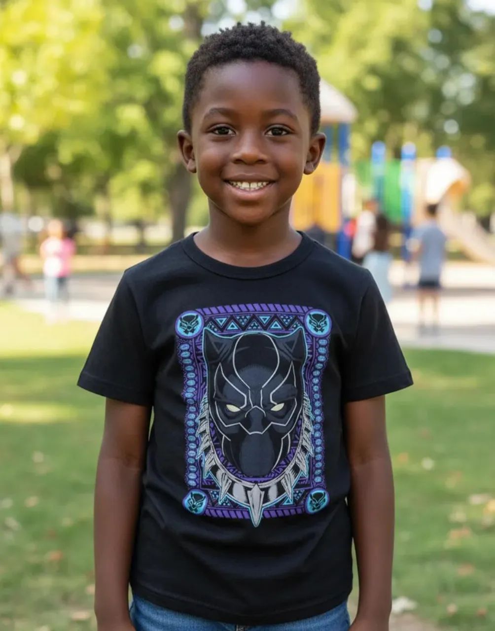 Camiseta infantil Pantera 4