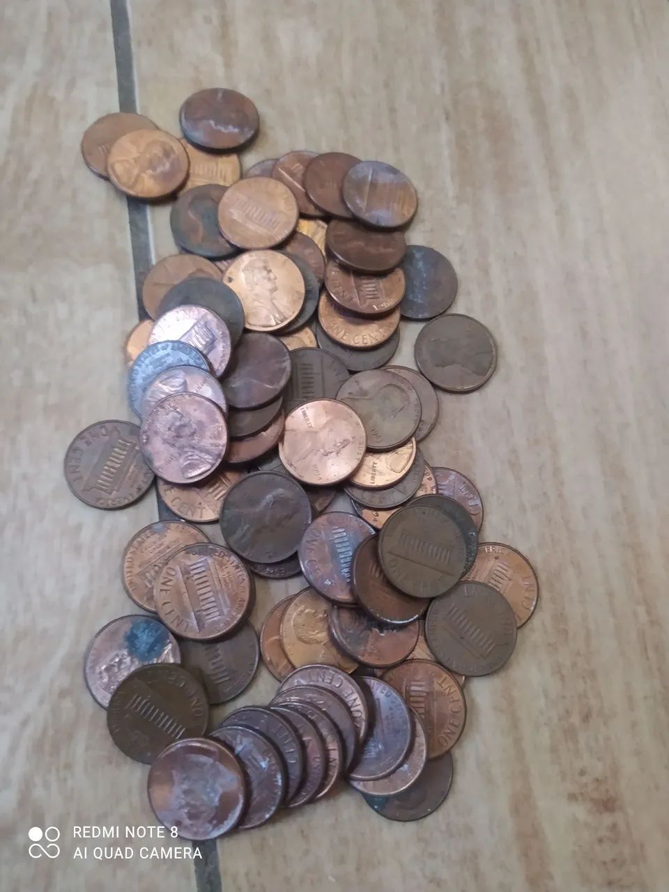 Moedas e fichas olherão