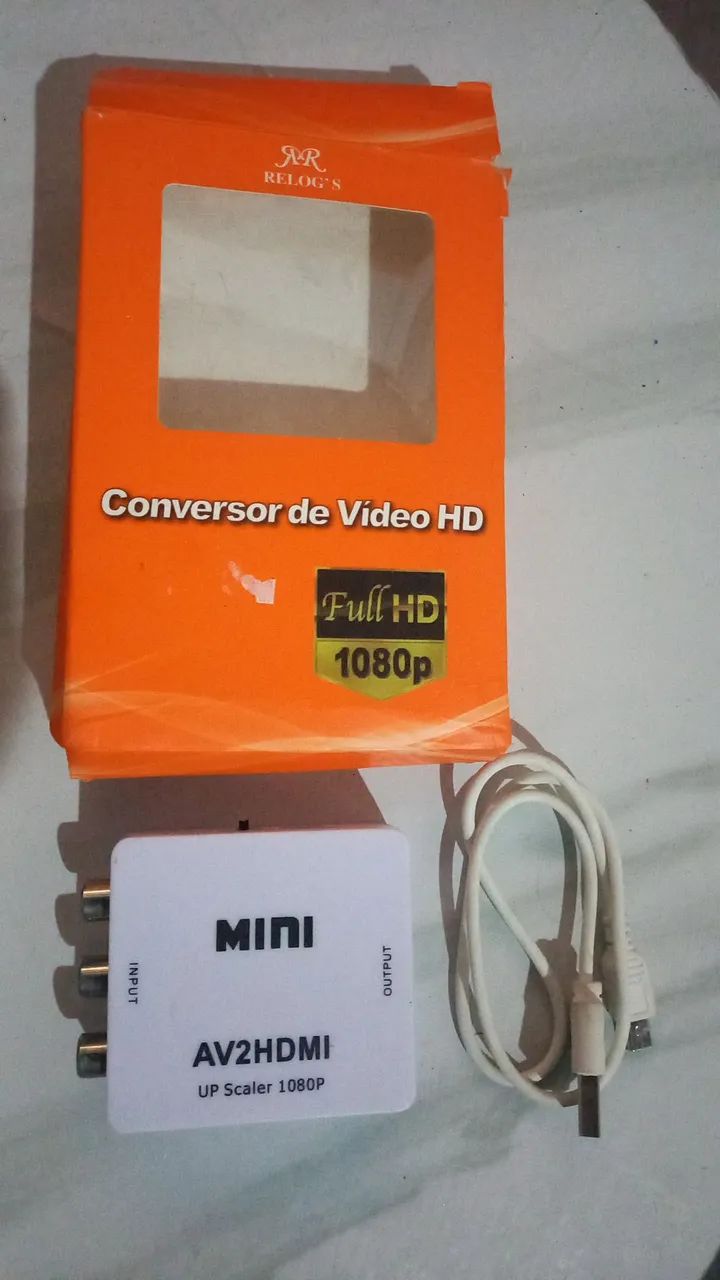 Conversor AV2HDMI Mini - Up Scaler 1080P