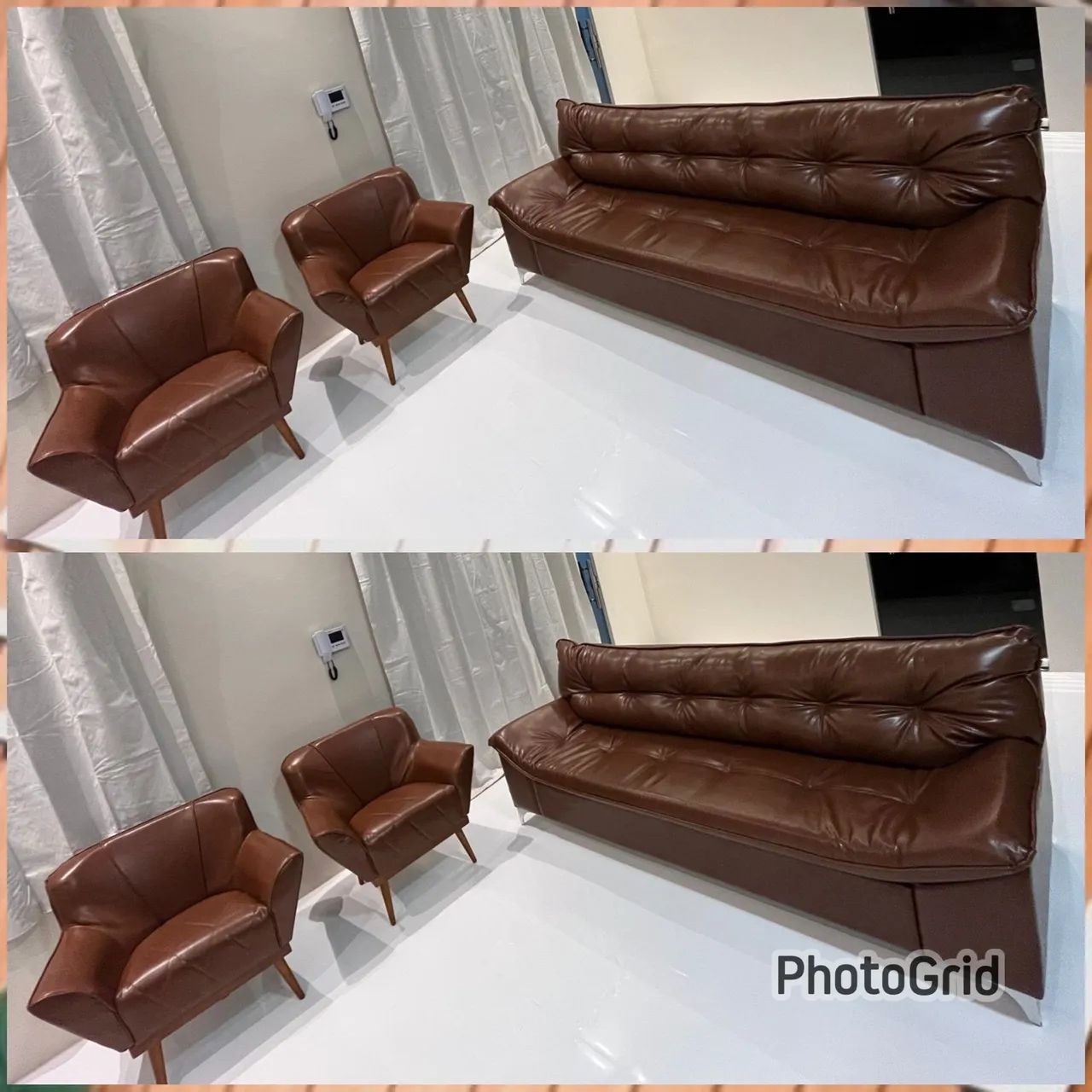 12X SEM JUROS - SOFÁ FIXO 3 LUGARES COM PILLOWTOP