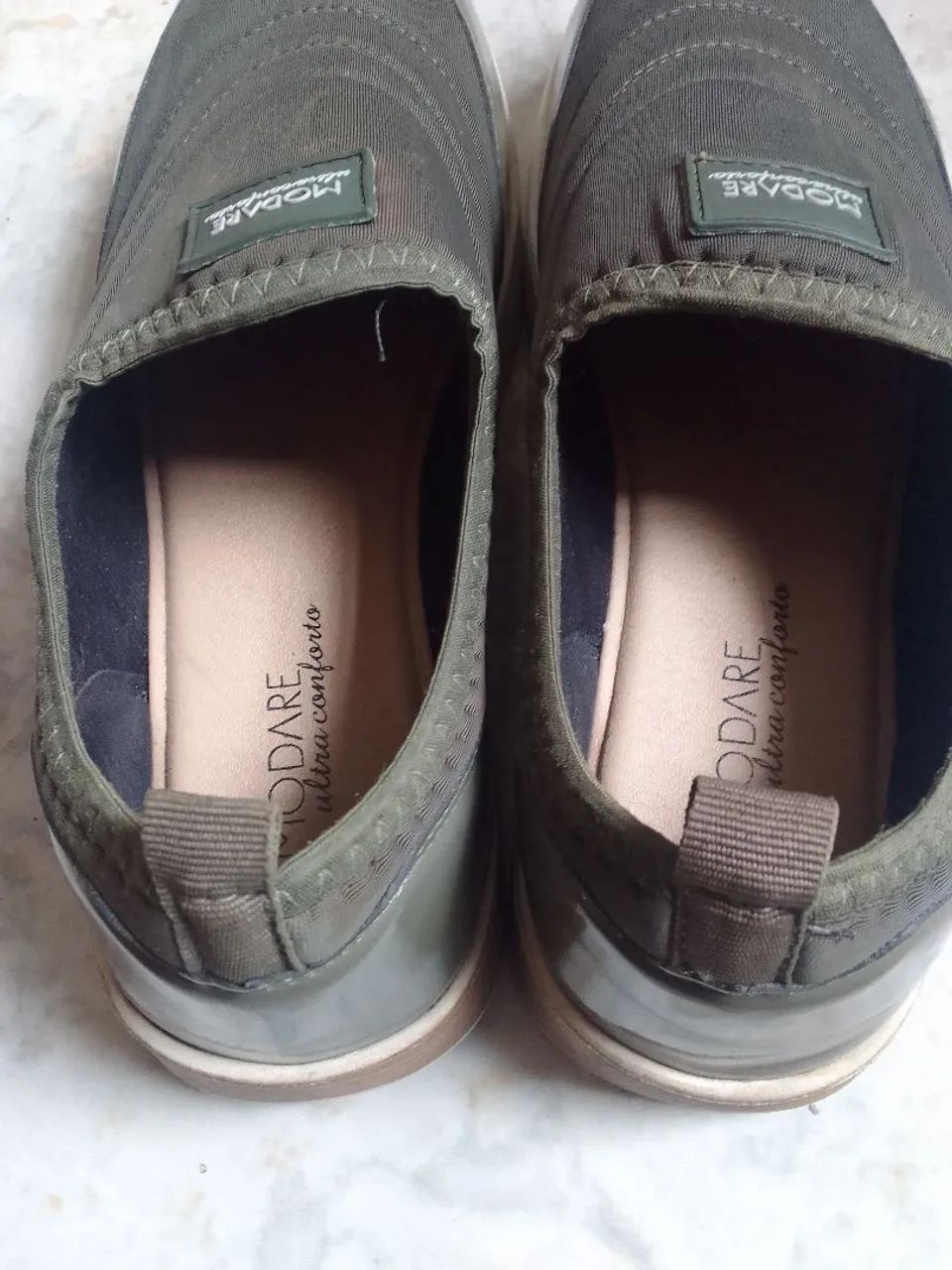 Tênis slip on verde - Foto 3