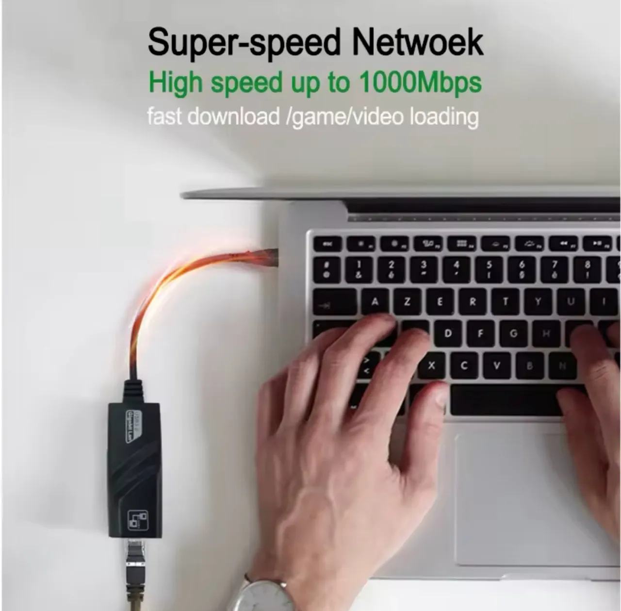 Adaptador de Rede Gigabit Lan para Laptop
