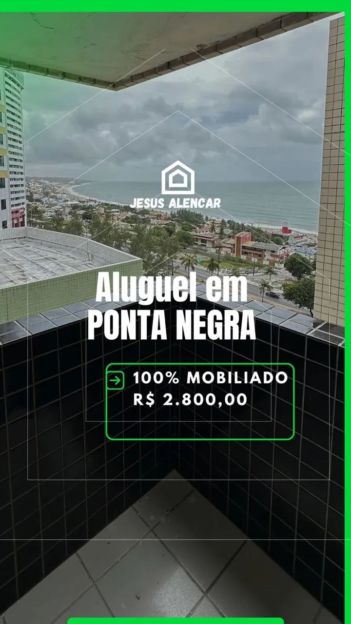 Aluguel  Apartamento Mobiliado com Vista Mar | Ponta Negra  Natal/RN