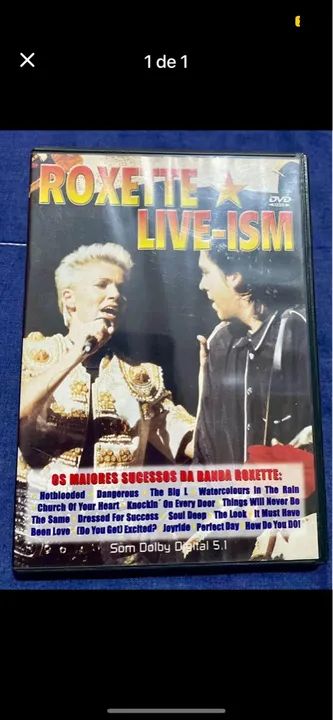 DVD Roxette - Live-ism