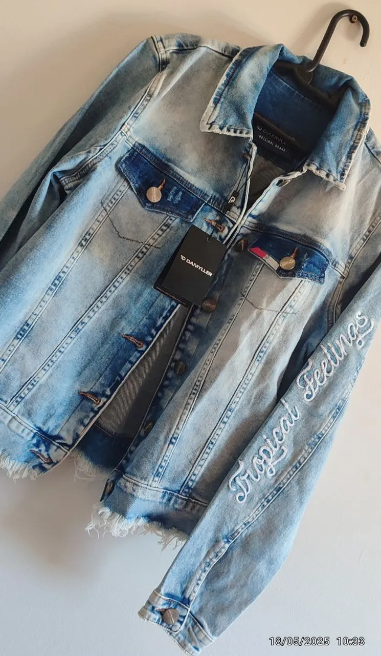 Jaqueta Jeans Tropical Feelings - Damyller