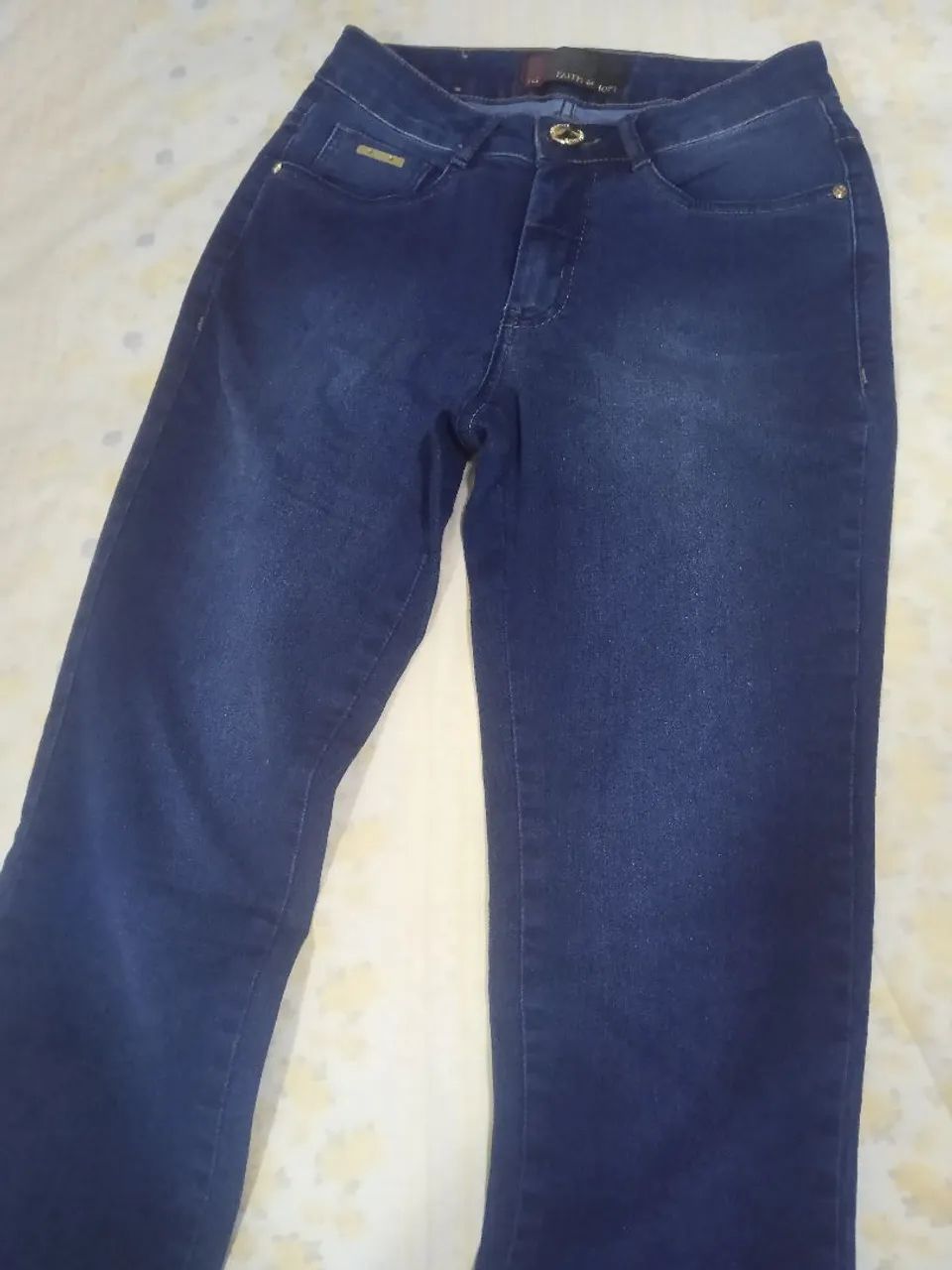Calça Jeans feminina Azul Faith & Co. - Tamanho 36 - Foto 2