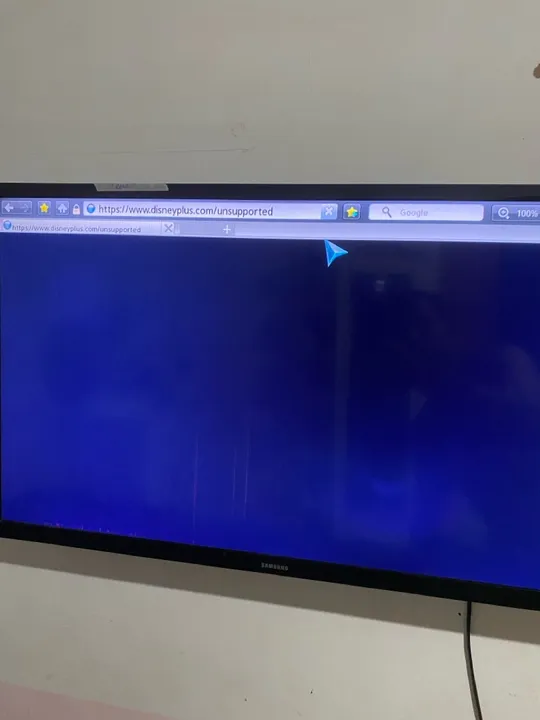 Samsung 32 smart (detalhe na tela)