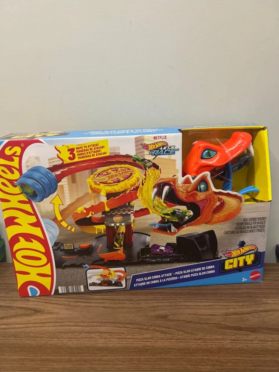 Pista Hot Wheels City Pizza Slam Cobra Attack Brinquedos e Jogos
