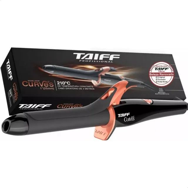Modelador Curves 25mm Preto Taiff Bivolt - Foto 2