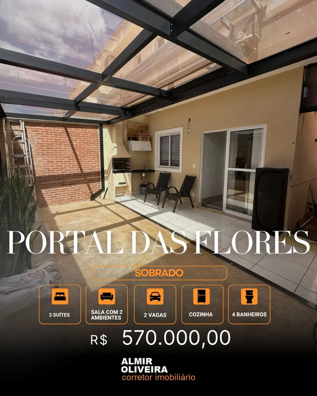 HB - Sobrado - Condomínio Portal das Flores - 03 Suítes - Lazer - Gourmet - 2 Vagas - Sert