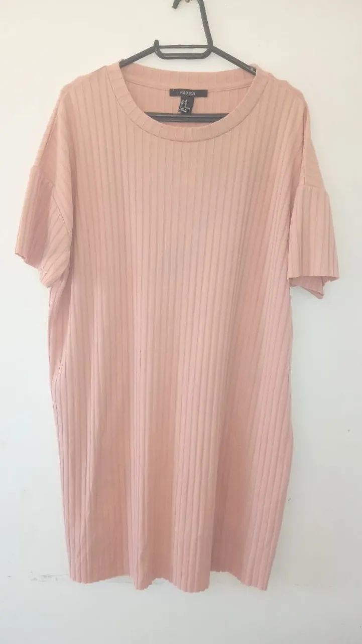Vestido Rosa Forever 21 Tamanho M - Foto 2