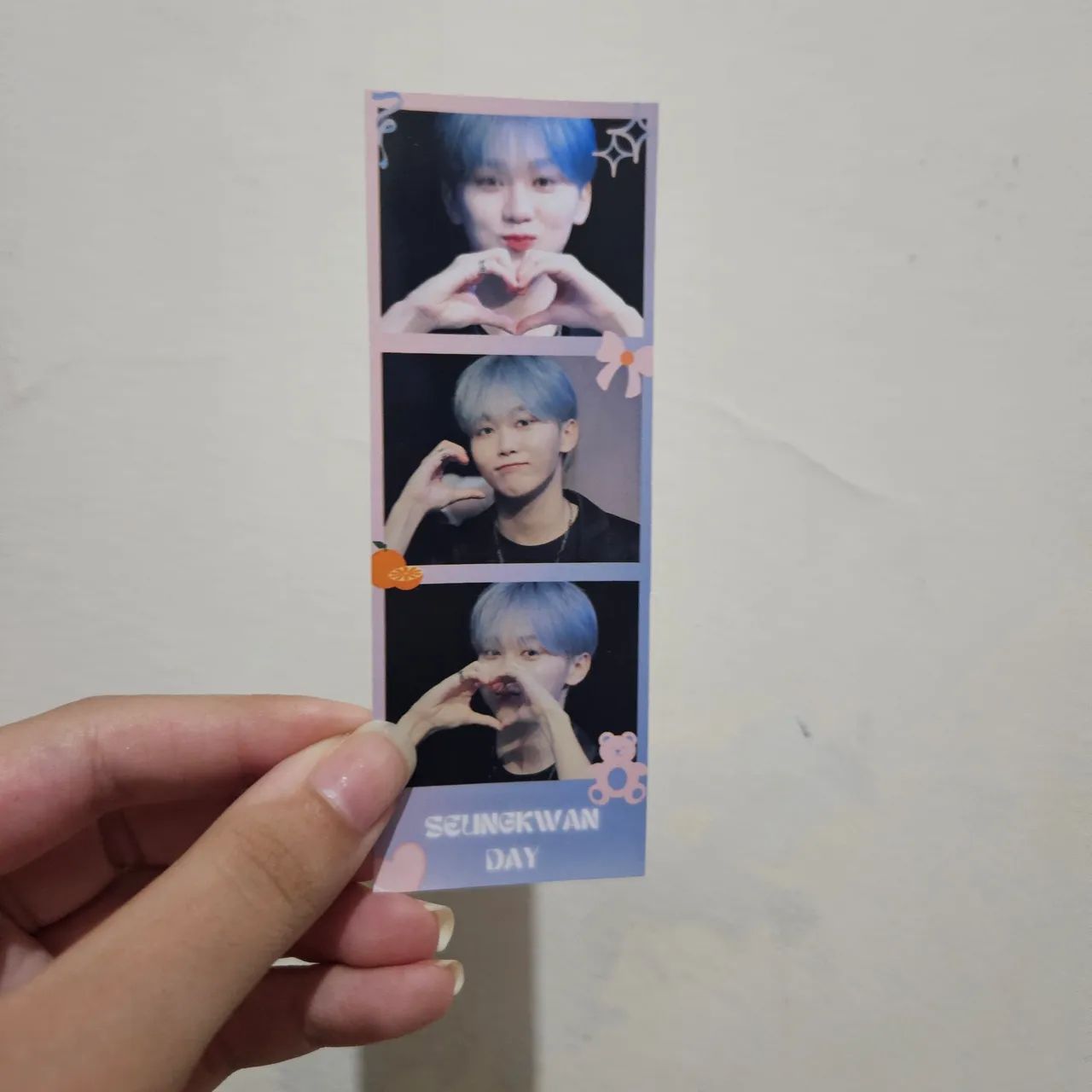 Kit com polaroid , banner , fotos vertical e postcard - Seungkwan Day - Foto 5