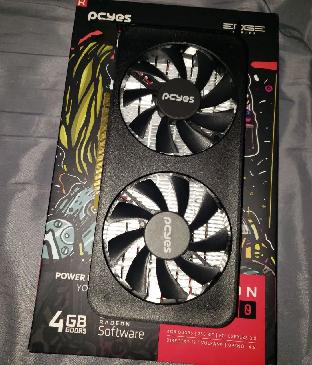 Card Rx 570 4gb Olx Placa De Vídeo PCYES Radeon RX 570 Placas De