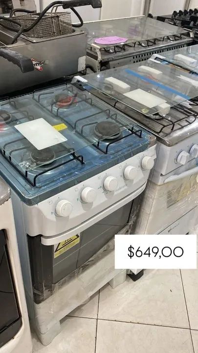 Fogão 4 Bocas com Forno - Novo