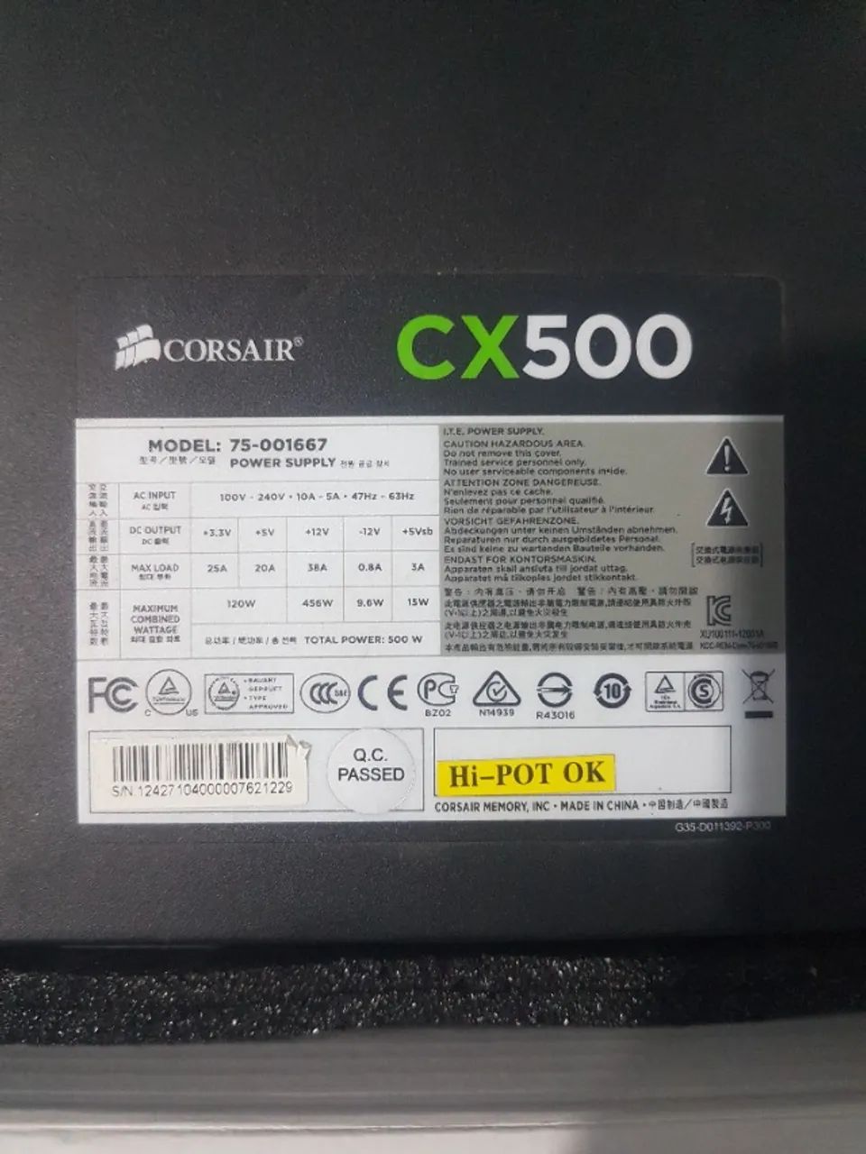 Fonte Corsair CX500 - Foto 2