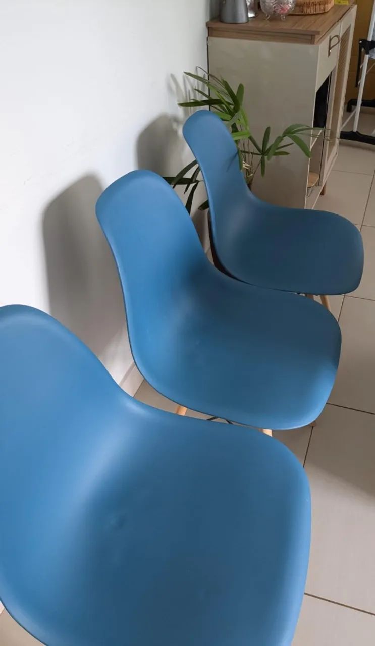 Cadeira Eames Eiffel - Cor turquesa - Foto 3