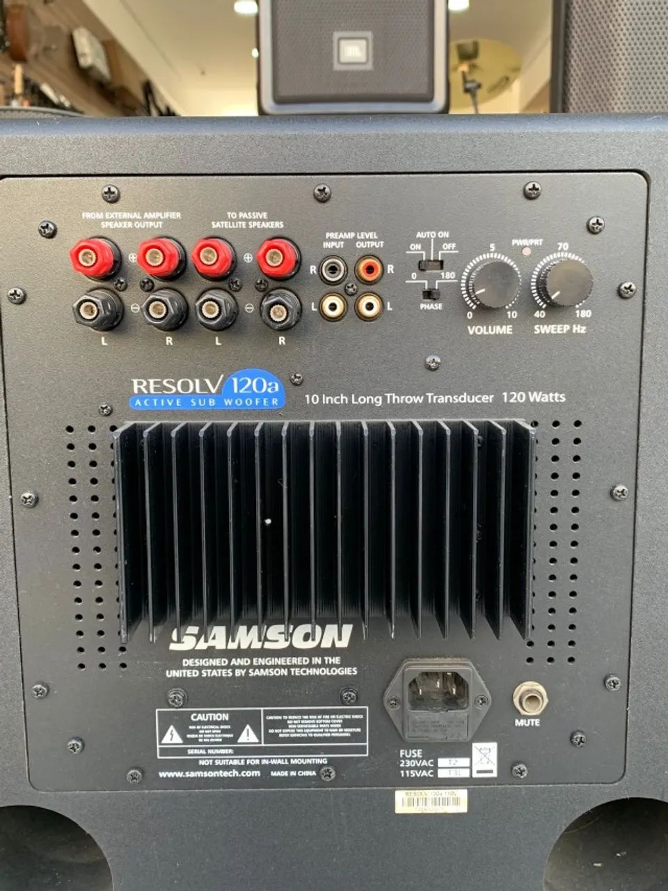 SUB WOOFER Resolv Active 120a SAMSON 120 watts - Foto 5