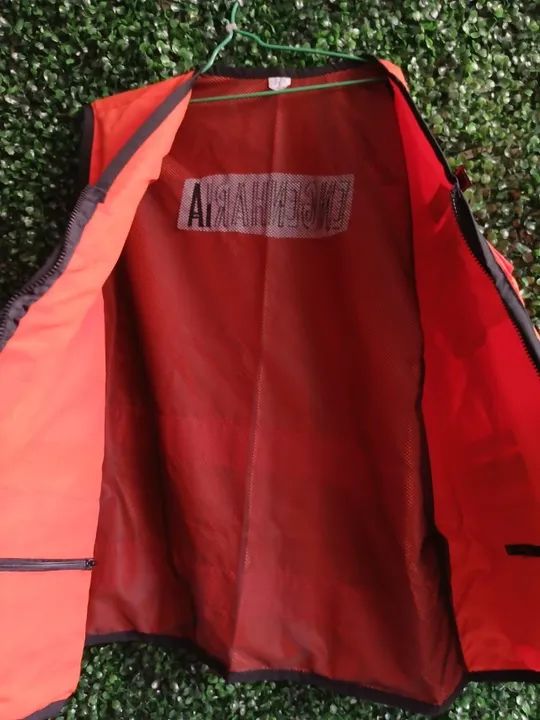 Colete De Segurança refletivo  ENGENHARIA cor LARANJA com bolsos - tamanho G - Foto 2