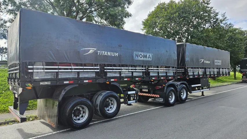 Bitrem Graneleiro Noma Titanium Ano 2021 Roda Disco Sem Pneus Compensado Naval 7.5mts x 2m - Foto 6