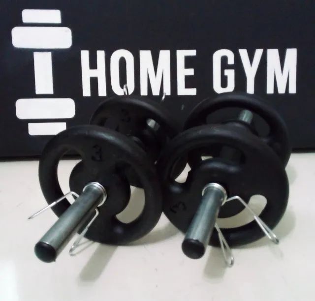 1 Par de Barras e 12 kg de Anilhas