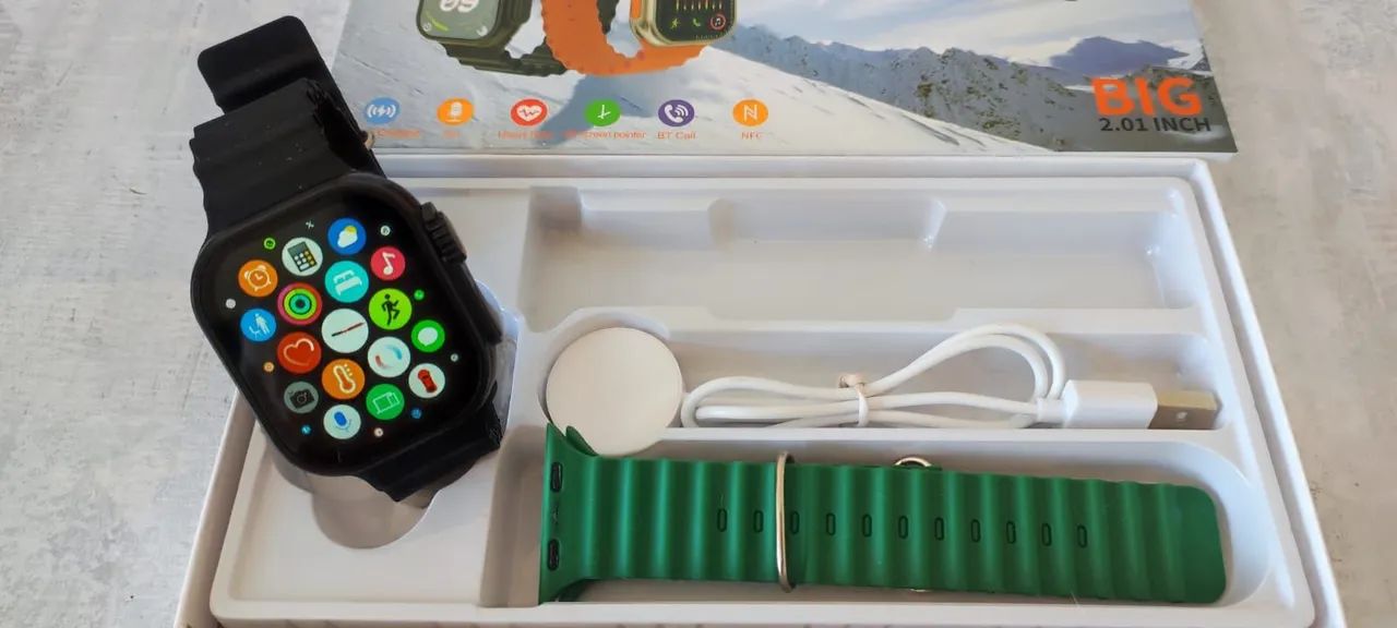 SMARTWATCH ULTRA COM PULSEIRA EXTRA BRINDE - Foto 4