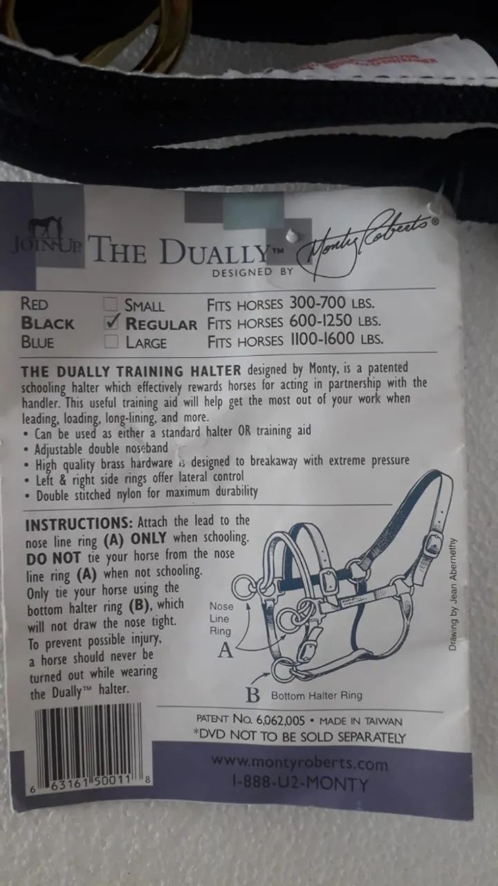 Colar de pescoço para cavalos marca americana Monty Roberts novo  - Foto 4
