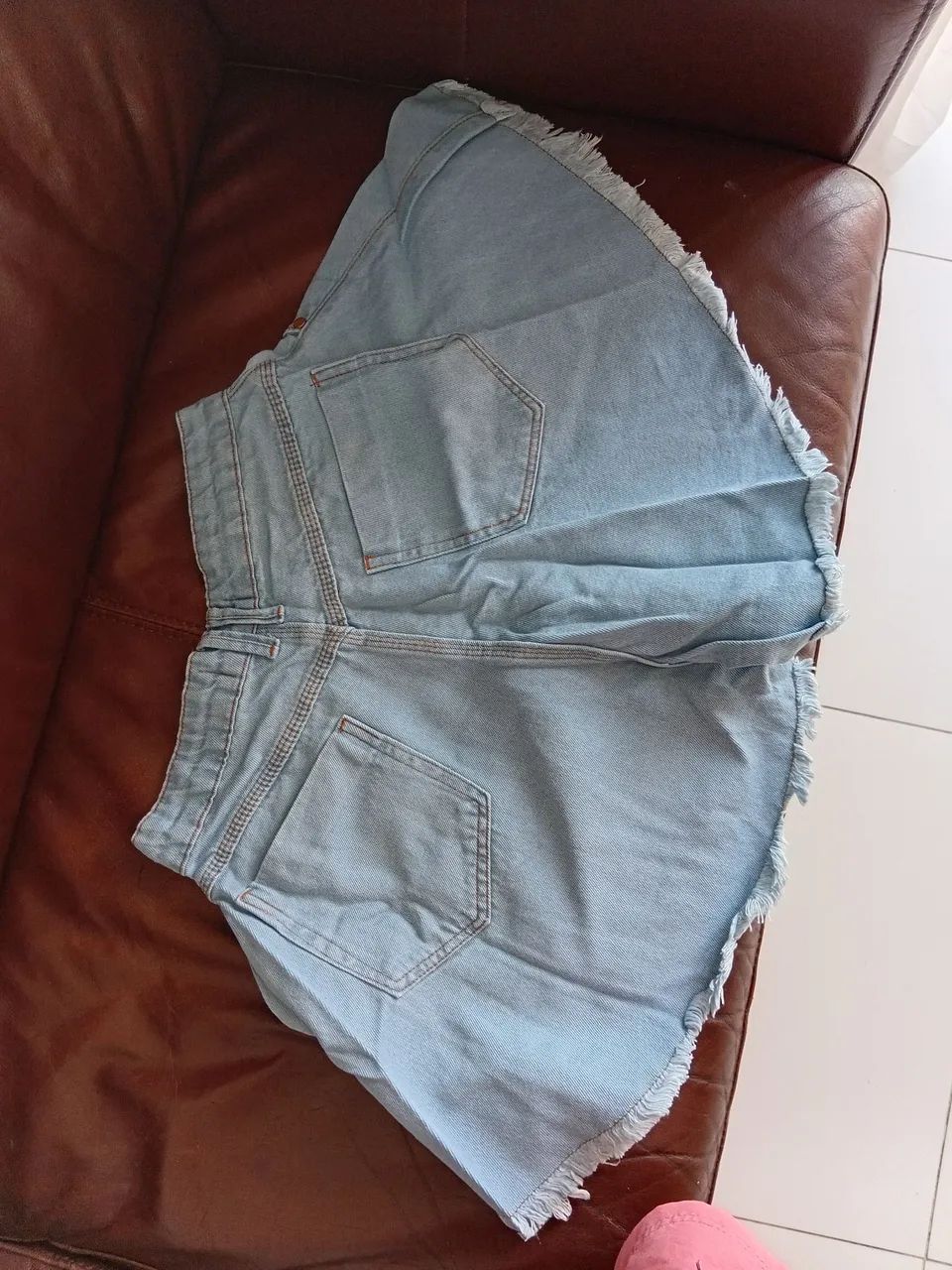 Bermuda/Saia jeans novo tamanho 38 - Foto 2