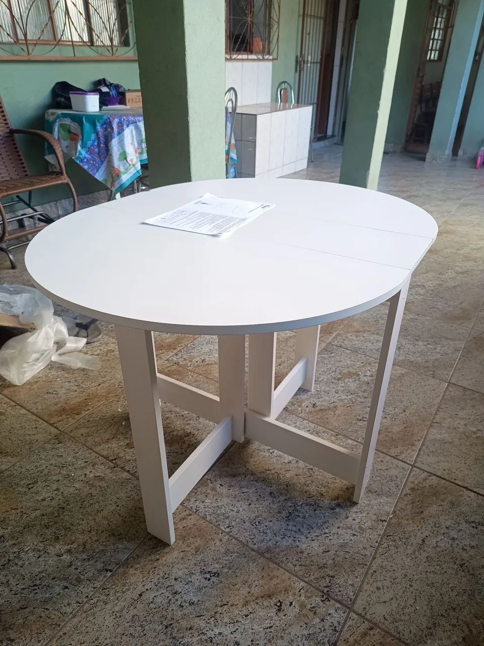 Mesa Dobrável Branca - Foto 5