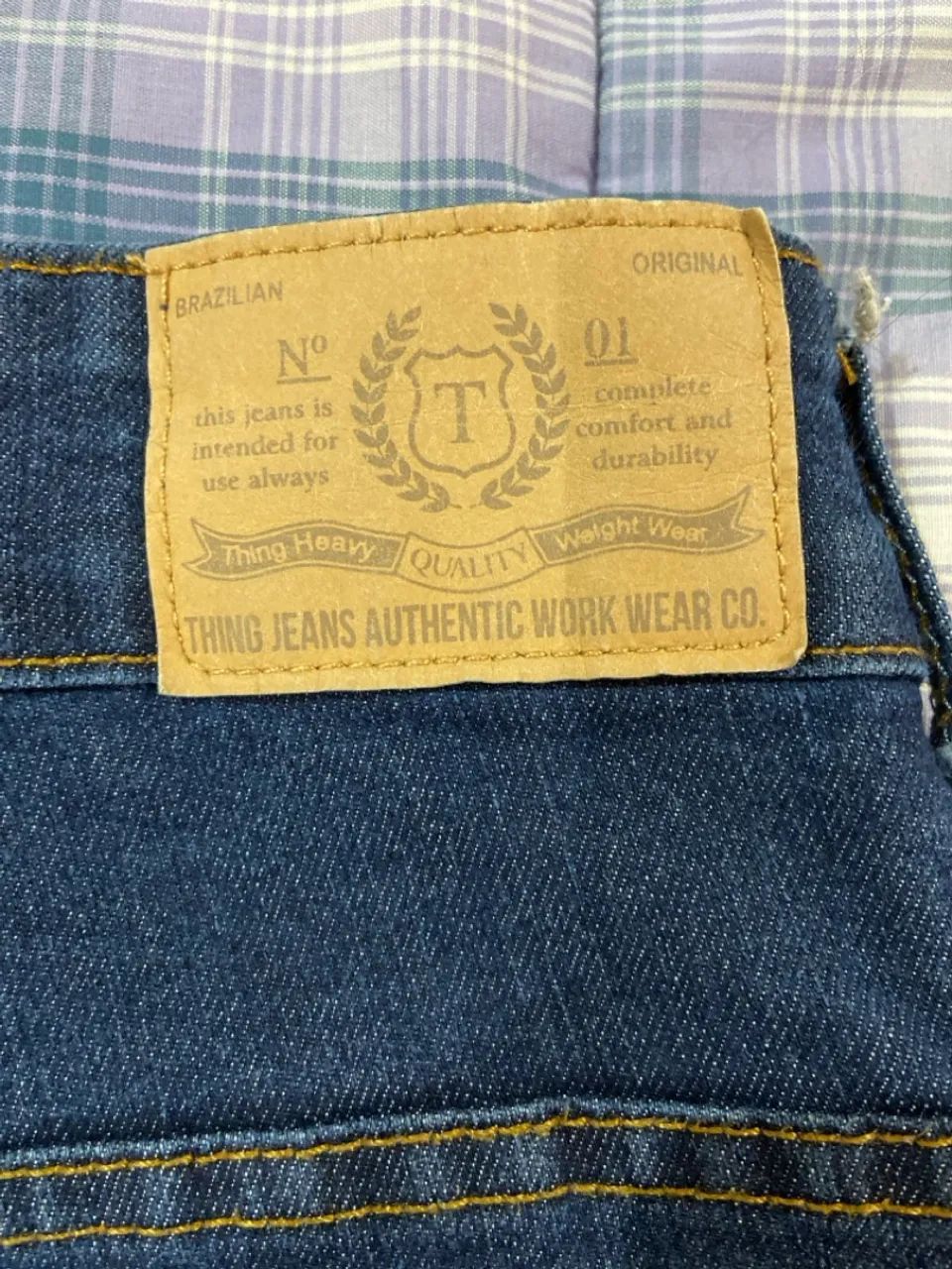 Calça Jeans azul escuro - Foto 3