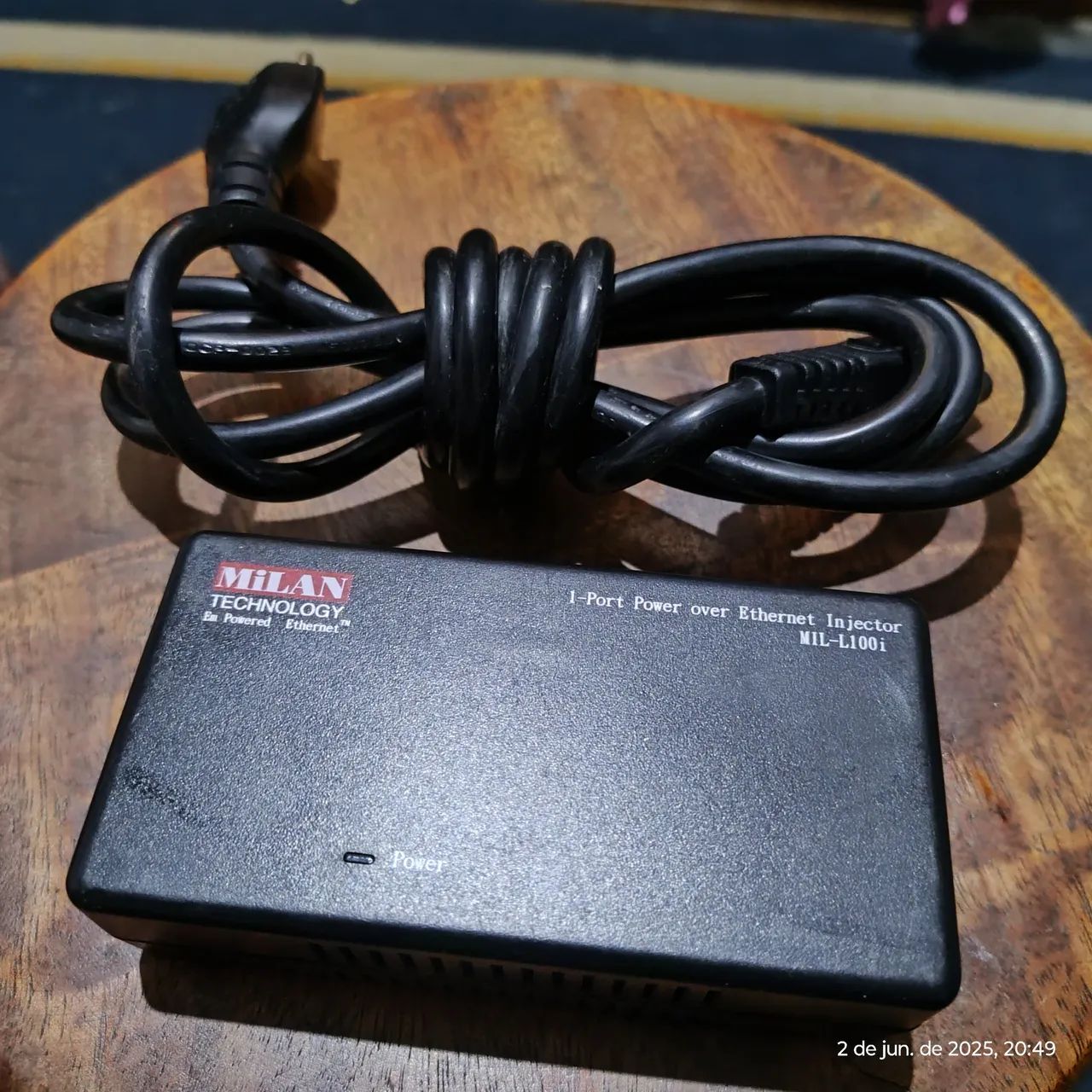 FPoE, power injector, fonte de Alimentação com Porta de Rede - Data In