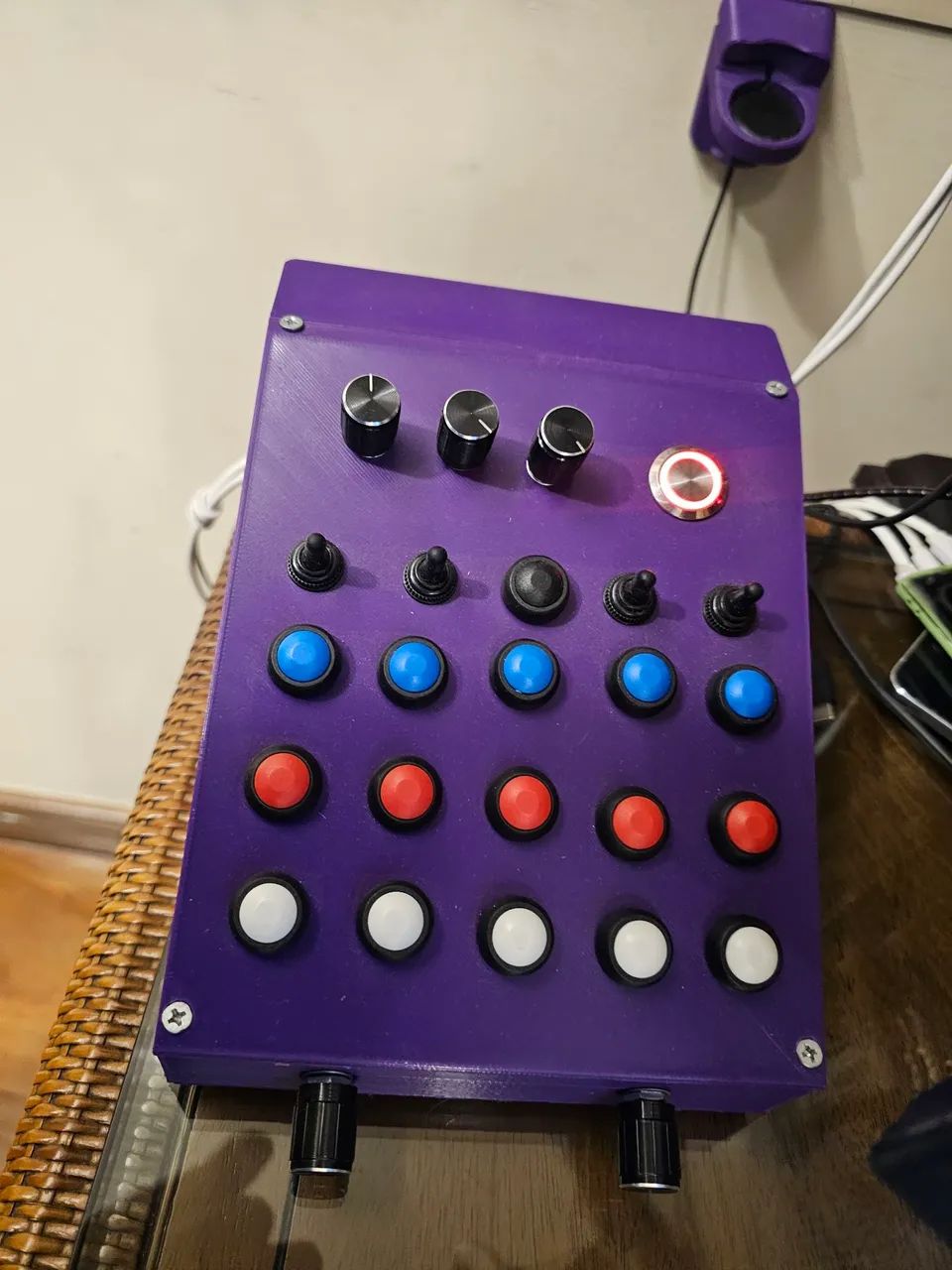 Button box simulador de corrida