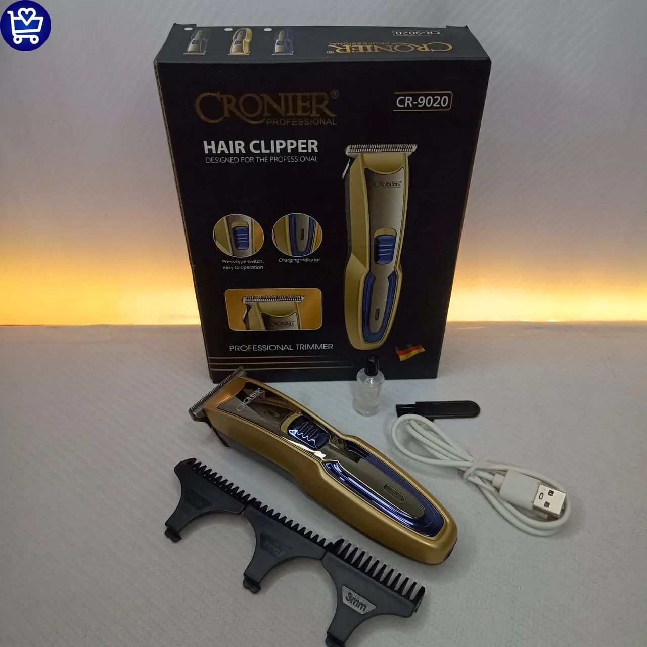 Máquina de Cortar Cabelo Profissional - Recarregável - Foto 2