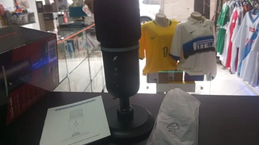 Microfone Gamer Superframe Voice Rgb Usb Black Msf-voice-rgb Preto      - Foto 3