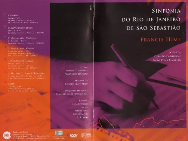 Dvd Sinfonia Do Rj De São Sebastião & Francis Hime - Foto 4