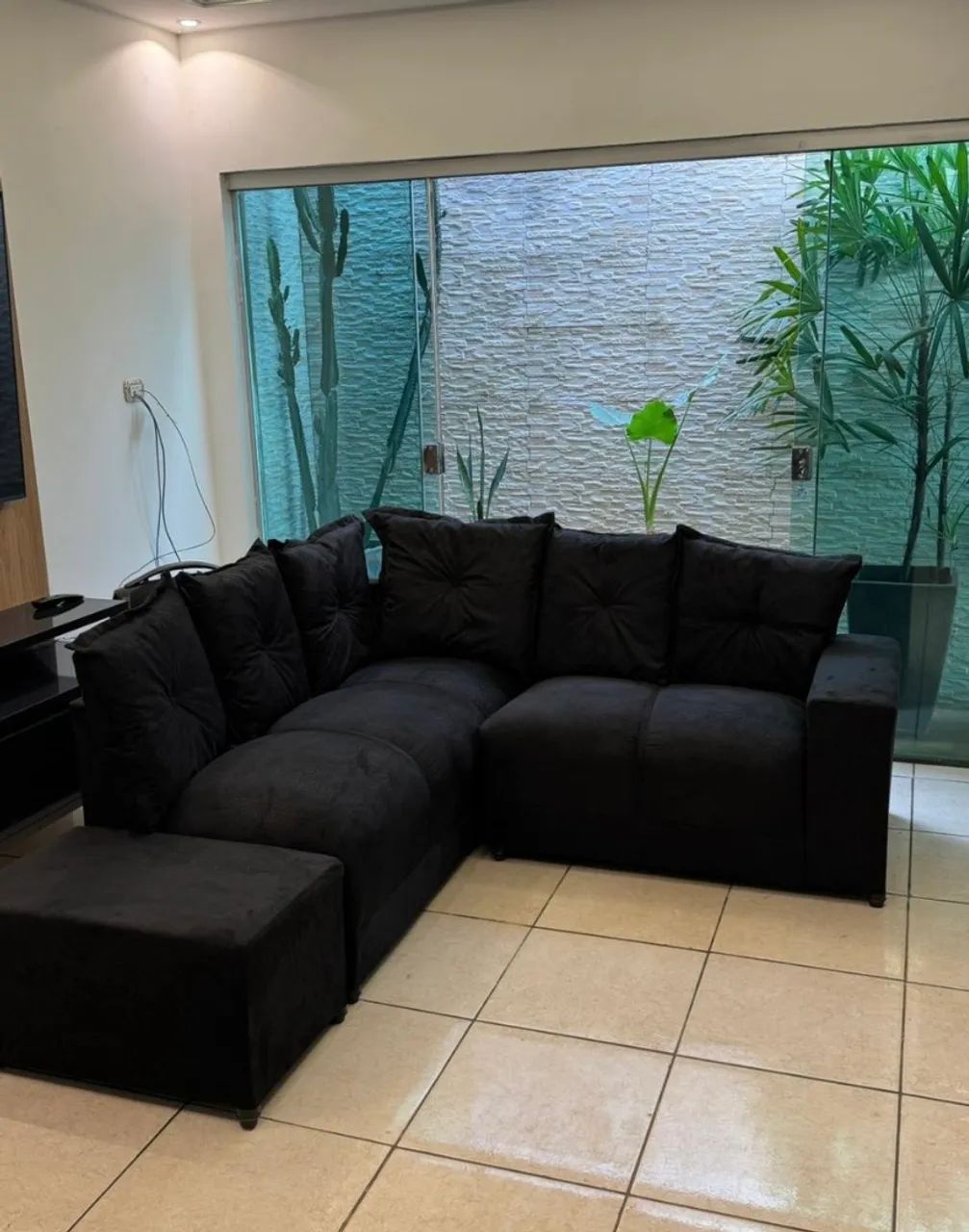 Sofá de canto com puff $770 entrega grátis  - Foto 2
