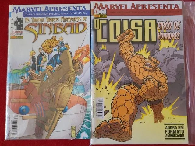 Lote com as edições Marvel Apresenta 5 e 7