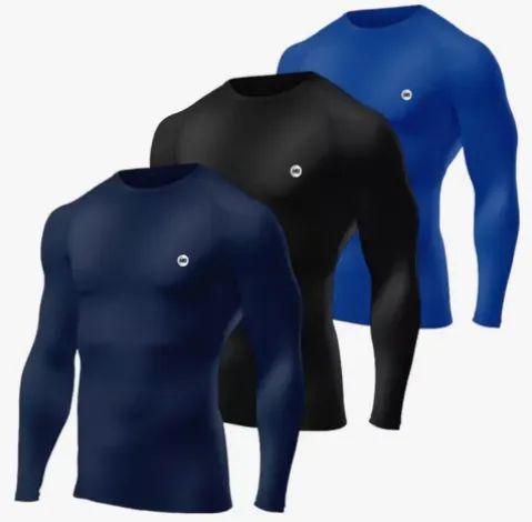 Camisa Segunda Pele Proteção Solar Uv Térmica Fitness Motociclista Ciclista z911 - Foto 2